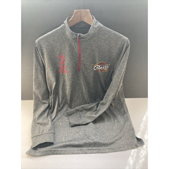 NBA Cleveland Cavaliers 2 Irving Men's Quarter Zip Pullover Shirt Youth XL 18-20 - Picture 1 of 8